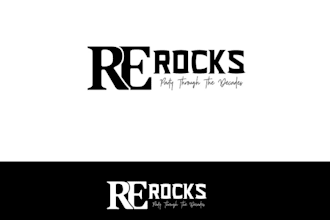 design unique rocks logo
