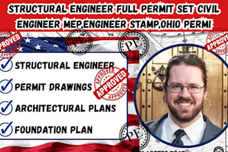 structural engineer architectural permit drawing michigan california texas ohio