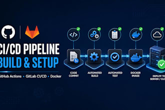 build github actions and gitlab ci cd pipeline for automated deployment