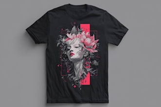create original t shirt art and custom apparel illustrations