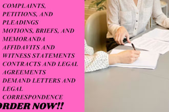 proofread, write, and review your civil litigation documents in USA, uae and UK