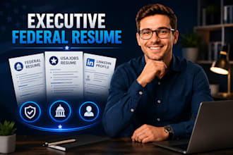 rewrite federal resume, usajobs resume and linkedin profile