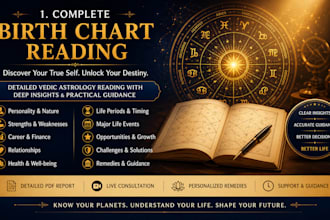 provide a detailed vedic astrology birth chart reading