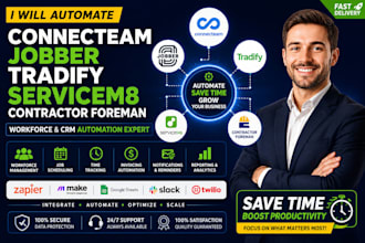 automate connecteam jobber tradify servicem8 contractor foreman zenmaid vonigo