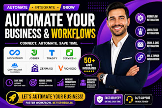automate connecteam jobber tradify servicem8 contractor foreman zenmaid vonigo