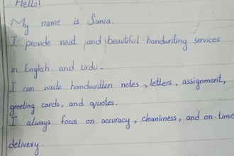write handwritten letters and notes