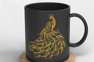 design custom mugs  and merchandise