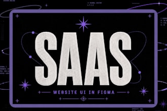 design a modern saas website UI in figma