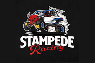 design stampede racing logo