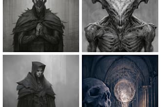 design fantasy horror and fantasy horror character