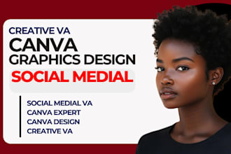 be your canva virtual assistance social media manager creative VA, canva expert