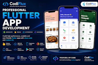 build a professional flutter app with firebase and rest API