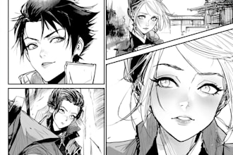 create custom manga comic pages and illustrations