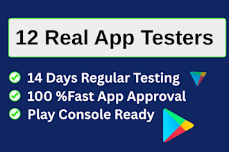 do 12 app testers or google play tester for 14 days testing