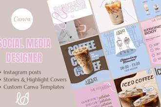 design aesthetic instagram post and canva templates
