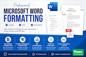 professionally format microsoft word documents