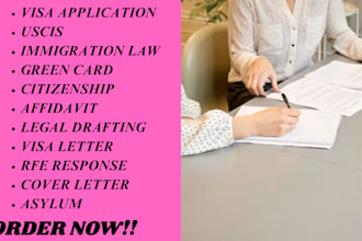 proofread, write, and review your immigration related documents in USA, uae, UK