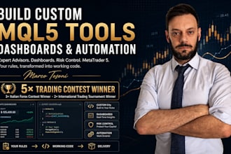 build custom mql5 trading tools, dashboards and automation