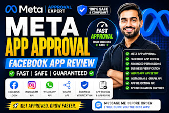 fix meta app approval, facebook app review and whatsapp API approval