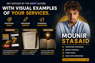 create creative ideas, stories, and scripts for your content and marketing ideas
