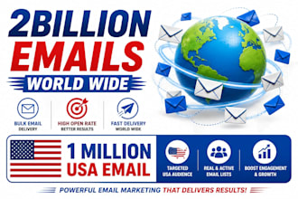 send 100,000 bulk email blast, email campaign and email marketing