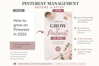 create and schedule  pinterest content for your business