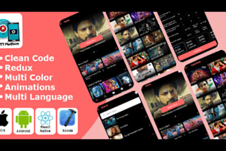 develop music streaming app, video streaming app, ott app