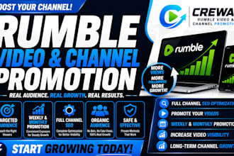 do organic rumble video promotion rumble promotion