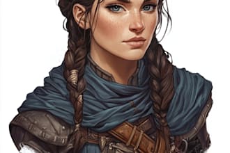 illustrate tabletop rpg fantasy characters