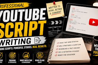 write youtube scripts with captivating hooks and timestamps