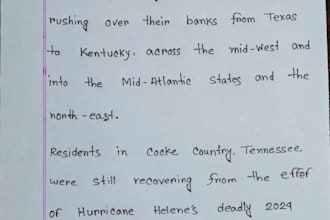 create neat and professional handwritten documents