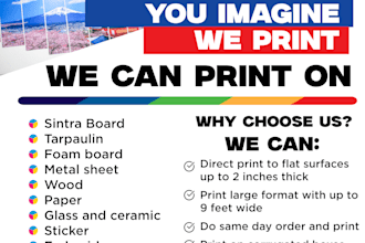 design a professional custom flyer for your business