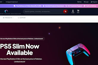 provide dynamic ecommerce website