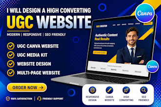 ugc portfolio canva website high converting ugc portfolio design