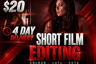 edit your short film with cinematic colour grading