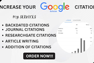 increase your google scholar citations professionally