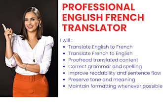 manually translate english to french or french to english