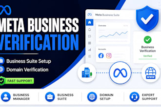 help with meta business verification and meta business suite