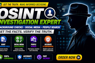 osint background checks, social media investigations, people search, detective