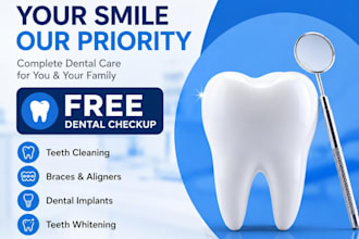 design professional dental clinic social media posts