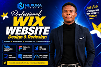design a modern wix website or redesign your wix website