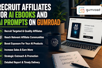 recruit affiliates for ai ebooks and ai prompts on gumroad