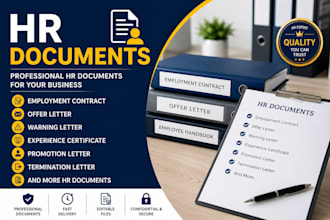 create professional HR documents contracts and employee letters