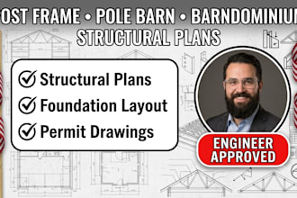 design structural plans for post frame buildings pole barns and barndominiums