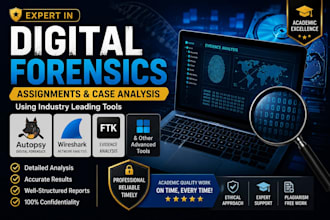 do digital forensic assignment using autopsy, wireshark,  ftk and other
