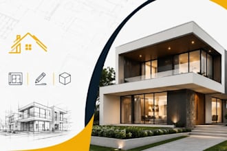 design modern house custom home villa and residential architecture plans