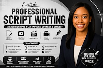 write engaging short drama microdrama screenplay youtube reels and video script
