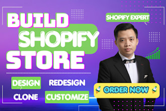build shopify store, design, clone, customize shopify store