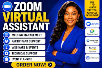 be your virtual assistant moderate manage organize zoom participants in meetings