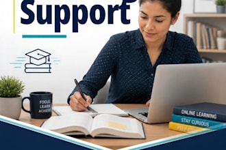 provide study com course tutoring and study support